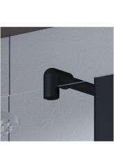 Breuer Breuer ENTRA Duschwand mit beweglichem Element in Flucht Black Edition Bild 4