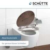 Schütte Schütte WC-Sitz Toilettensitz Dark Wood mit Absenkautomatik Bild 4