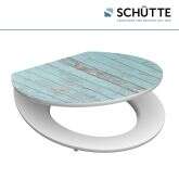 Schütte Schütte WC Sitz Blue Wood Highgloss mit Holzkern und Absenkautomatik Bild 4