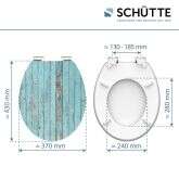 Schütte Schütte WC Sitz Blue Wood Highgloss mit Holzkern und Absenkautomatik Bild 9