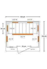 DM-San Duschmeister Infrarotkabine Sano 696 124 x 116 x 190 cm Bild 3