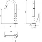 Cornat CORNAT Spültisch-Einhebelmischer KIRNA Bild 3