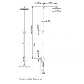 Breuer Breuer Aquamaxx 310 für separate Armatur, Kopfbrause rund Bild 4