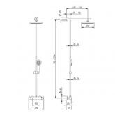 Schulte Schulte DuschMaster Rain mit Thermostat eckig in Edelstahl Bild 2