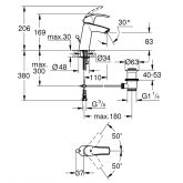 Grohe-IS GROHE Eurosmart Einhand-Waschtischbatt. Bild 2