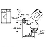 Cornat CORNAT Maschinen-Anschlussventil, 1/2 AG, 3/4 AG Bild 2