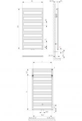 Kermi Heizkörper Kermi Casteo Badheizkörper BH1533x30x600mm Express Bild 4