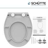 Schütte Schütte Duroplast WC-Sitz SLIM GREY, mit Absenkautomatik und Schnellverschlus Bild 10