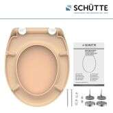 Schütte Schütte Duroplast WC-Sitz BEIGE, mit Absenkautomatik und Schnellverschluss Bild 11