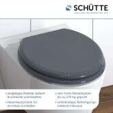 Schütte Schütte MDF WC-Sitz Spirit ANTHRAZIT, mit Absenkautomatik Bild 5