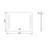 DM-DOH Duschmeister Leuchtspiegel Royalux TST 80 x 60 cm Bild 5