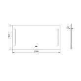 DM-DOH Duschmeister Leuchtspiegel Royalux TST 120 x 60 cm Bild 5