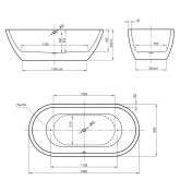 Ottofond Ottofond Freistehende Badewanne Carney 190 x 90 Bild 3