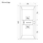 Ottofond Ottofond Rechteckbadewanne Palma 190 x 90 weiß Bild 3