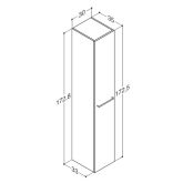 Dansani Dansani Mido+ Hochschrank 30 cm linksanschlag Bild 2