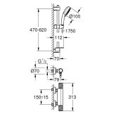 Grohe-IS Grohe Precision Feel Thermostat-Brauseset 1/2