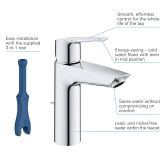 Grohe-IS Grohe QuickFix Start Einhand-Waschtischbatterie, 1/2