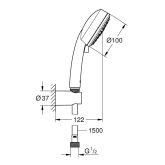 Grohe-IS Grohe Vitalio Comfort 100 Wandhalterset, 2 Strahlarten Bild 2