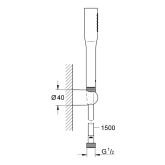 Grohe-IS Grohe Vitalio Get Stick Wandhalterset 1 Strahlart Bild 2