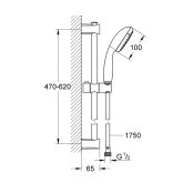 Grohe-IS Grohe Vitalio Start 100 Brausestangenset 1 Strahlart Bild 2