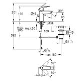 Grohe-IS Grohe Eurosmart Einhand-Waschtischbatterie, 1/2