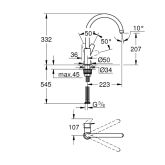 Grohe-IS Grohe BauEdge Einhand-Spültischbatterie, 1/2