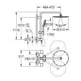 Grohe-IS Grohe Rainshower SmartActive 310 Duschsystem mit Thermostatbatterie für die Wandmontage Bild 2