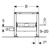 Geberit-IS Geberit Duofix Element für Dusche 50 cm mit Wandablauf d50 Bild 2