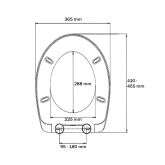 Duschmeister Duschmeister WC Sitz Marmor grau mit Absenkautomatik Bild 5