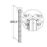 Dansani Dansani Tower Black Duschregal mit 5 Ablagen  200 x 10 cm Bild 4