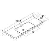 Dansani Dansani Spar-Set Multo+ Lotto XL mit Spiegelschrank und Lampe Pine Grey 125 cm Bild 6