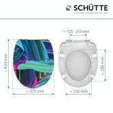 Schütte Schütte Duroplast WC-Sitz, NEON PAINT, mit Absenkautomatik Bild 9