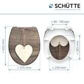 Schütte Schütte Duroplast WC-Sitz WOOD HEART, mit Absenkautomatik und Schnellverschluss Bild 11