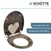 Schütte Schütte Duroplast WC-Sitz WOOD HEART, mit Absenkautomatik und Schnellverschluss Bild 4