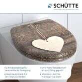 Schütte Schütte Duroplast WC-Sitz WOOD HEART, mit Absenkautomatik und Schnellverschluss Bild 5