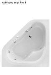 Ottofond Ottofond Whirlpool Eckbadewanne Ancona 135 x 135 Bild 1