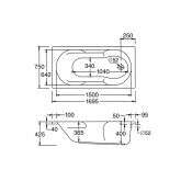 DM-Ott Duschmeister Rechteckbadewanne Dublin 170 x 75 Bild 3