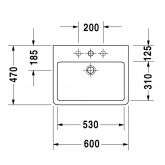 Duravit Duravit Waschtisch Vero weiß 60 cm Bild 2