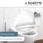 Schütte Schütte WC-Sitz Uni Toilettensitz Duroplast mit Absenkautomatik in weiß Bild 6
