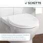 Schütte Schütte WC-Sitz Toilettensitz aus Duroplast mit Absenkautomatik in weiß Bild 5