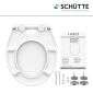 Schütte Schütte WC-Sitz Slim White Weiss mit Absenkautomatik und Schnellverschluss Bild 10