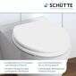 Schütte Schütte WC-Sitz Toilettensitz White mit Holzkern in weiß Bild 5
