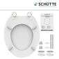 Schütte Schütte WC-Sitz Toilettensitz White mit Holzkern in weiß Bild 6