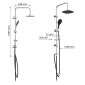Eisl Eisl Überkopf-Brauseset Duschsystem DUSCHTRAUM in schwarz chrom Bild 2