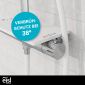Eisl Eisl Überkopf-Brauseset Duschsystem GRANDE VITA mit Thermostat in weiß chrom Bild 9