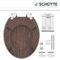 Schütte Schütte WC-Sitz Toilettensitz Dark Wood mit Absenkautomatik Bild 6