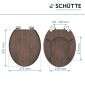 Schütte Schütte WC-Sitz Toilettensitz Dark Wood mit Absenkautomatik Bild 7