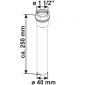Cornat CORNAT Rezyklat Verlängerungsrohr 1 1/2 IG-AG, Dm 40 mm Bild 3