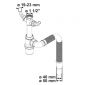 Cornat CORNAT Rezyklat Spültisch-Tassen-Geruchverschluss 1 1/2 IG, Dm 40/50 mm Bild 3