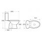 DM-San Duschmeister WC-Monoblock mit WC-Sitz IS Sano 393 Bild 2